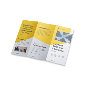 Dépliant Format 3 volets roulés